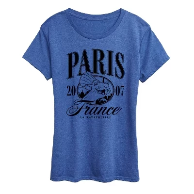 Женская футболка Ratatouille Paris Collegiate, синяя