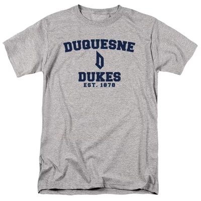 Мужская футболка с официальным логотипом Duquesne University Circle athletic heather