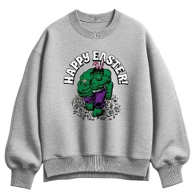 Женская толстовка - - Happy Easter Oversize из флиса athletic heather