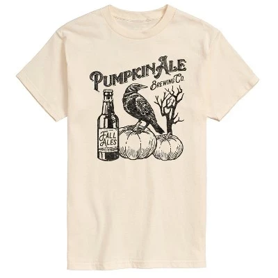 Мужская кремовая футболка с коротким рукавом и рисунком Pumpkin Ale Brewing Co.