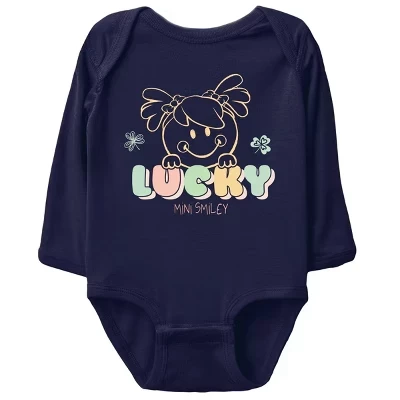 Детское боди с длинным рукавом Mini Smiley Lucky Aria