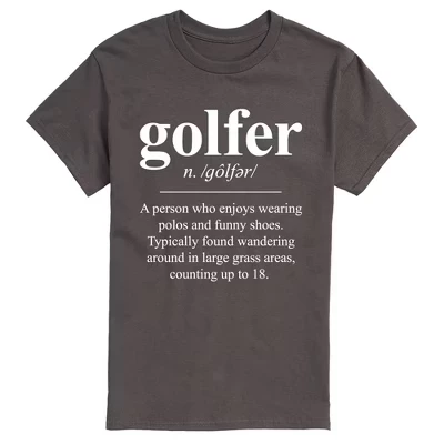 Мужская футболка Instant Message Golfer Definition, угольная