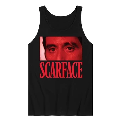 Мужская майка Scarface Tony Eyes с принтом, черная