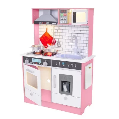 Игровой кухонный набор для детей, Игровой набор для кухни для маленьких детей, розовый
