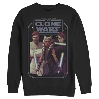 Мужская толстовка The Clone Wars : The Clone Wars Jedi Warriors черный