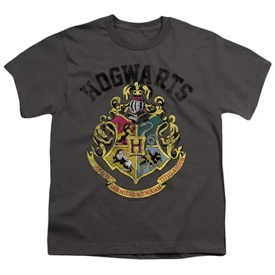 Boys'  Hogwarts Crest T-Shirt charcoal