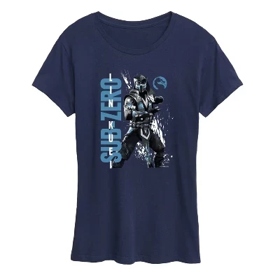 Женская футболка Sub Zero Lin Kuei с коротким рукавом и рисунком