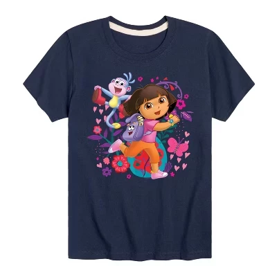 Футболка для мальчиков Dora the Explorer «Бутс», синяя