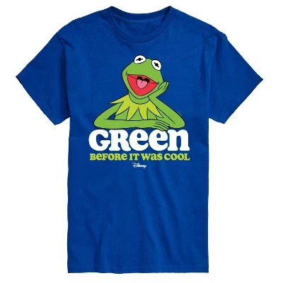 Мужская футболка с коротким рукавом и рисунком Kermit Green Before It Was Cool
