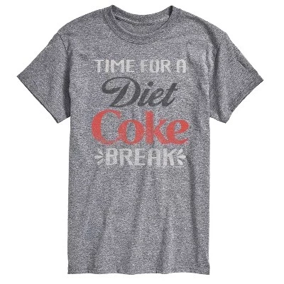 Мужская футболка с коротким рукавом Diet Coke Break и графическим рисунком athletic heather