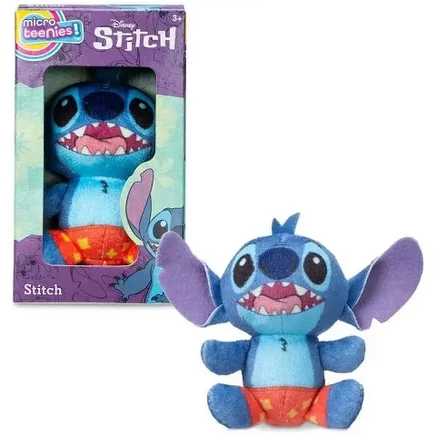 Плюшевые игрушки Disney Micro Teenies Stitch in Shorts, 3-дюймовая мини-коллекция, возраст 4+