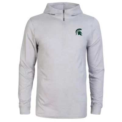 Мужская толстовка Michigan State Spartans на молнии 3/4 с капюшоном