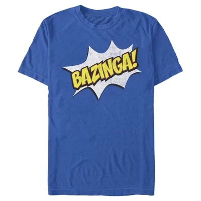 Мужская футболка с изображением комиксов Bazinga Bubble
