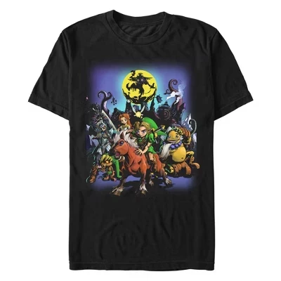 Мужская футболка с 3D-постером The Legend of Zelda, черная