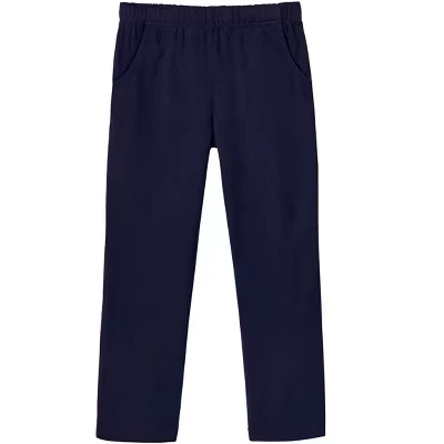 Девочковые брюки City Threads Pocket хлопковые UPF 50+, темно-синие