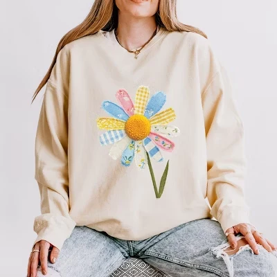 Женский свитшот Simply Sage Market Daisy, белый