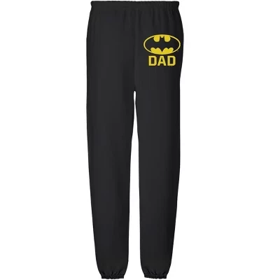 Мужские джоггеры Batman с логотипом Bat Dad, черные