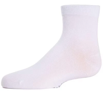 Детские носки Memoi Basics из хлопчатобумажной смеси до щиколоток белого цвета