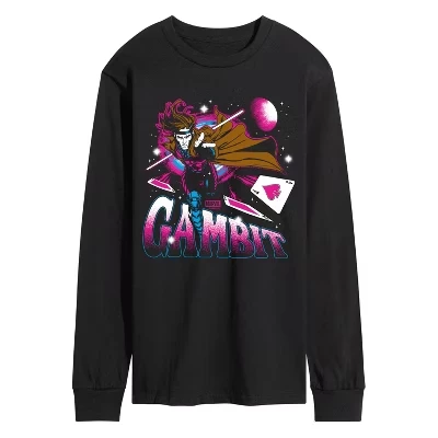 Мужской лонгслив Marvel X-Men Gambit Space, черный