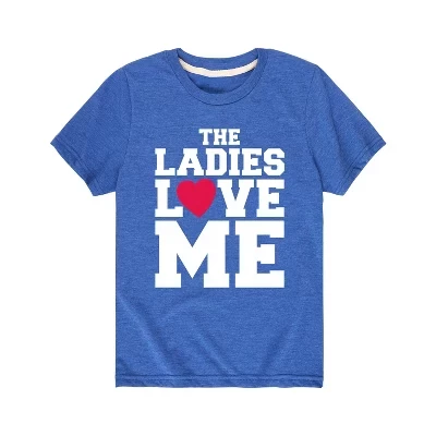 Футболка с коротким рукавом и рисунком The Ladies Love Me