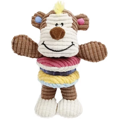 Игрушка Pet Life Hugga-Bear плюшевая с грызунком, коричневая