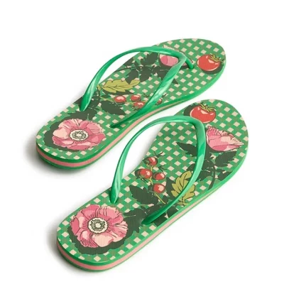 Женские шлёпанцы Vera Bradley с принтом, зелёные