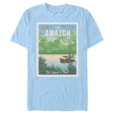 Мужская футболка Jungle Cruise Amazon, светло-синяя