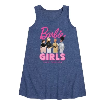 Платье для девочек Barbie Stick Together, тёмно-синее