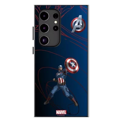 Чехол для мобильного телефона Marvel Avengers MechLine MagSafe, совместимый с MagSafe для Samsung Galaxy captain america