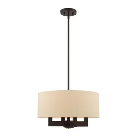 Люстра Livex Lighting Cresthaven на 4 лампы, бронза и латунь