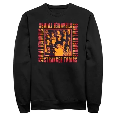 Мужской свитшот Stranger Things Group Shot, черный