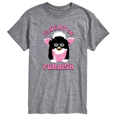Мужская футболка с коротким рукавом Fluent In Furbish и графическим рисунком athletic heather
