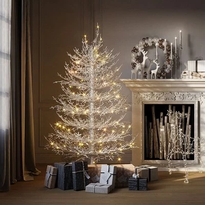 Искусственная елка Harper & Bright Aspen Fir с LED, белая