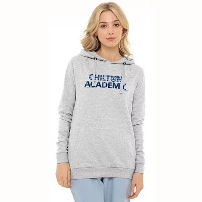 Женское худи Gilmore Girls Chilton Academy, серое
