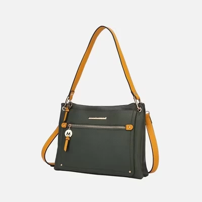 Модная женская сумка Aliyah через плечо от Mia K olive mustard