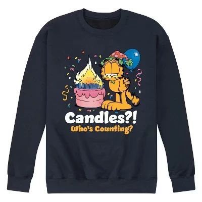 Мужской свитшот Garfield Candles Who's Counting, синий