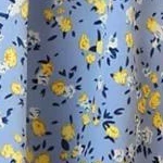 Женское платье INSPIRE CHIC мини, цветы, сине-жёлтое