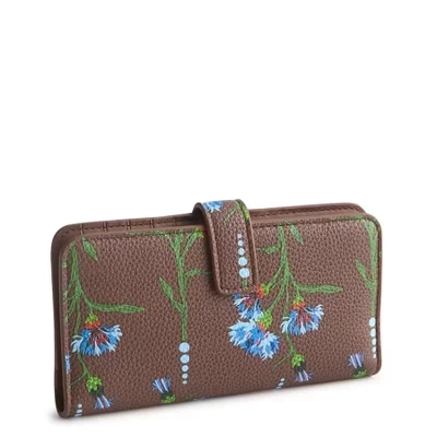 Женский кошелек Vera Bradley Essential Tab из экокожи, Bachelor Button Dot
