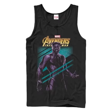 Мужская майка Marvel Avengers Panther Streak, черная
