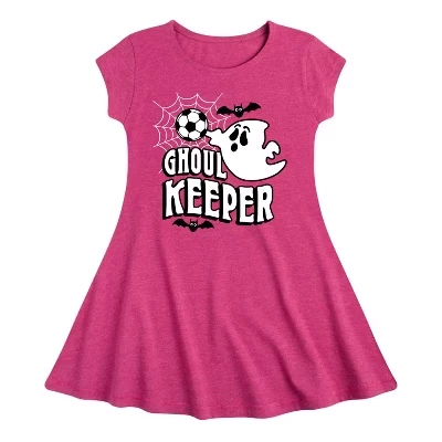 Графичное платье с коротким рукавом Ghoul Keeper Fit & Flair цвета Хизер фуксия