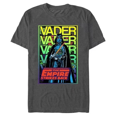 Мужская футболка Star Wars Vader Strikes Back, угольная
