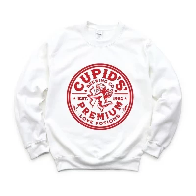 Женская толстовка Cupid's Brewing Co. Premium Love Potions с графическим принтом белого цвета