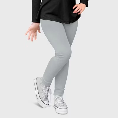 Легинсы для девочек City Threads, хлопковые, серые