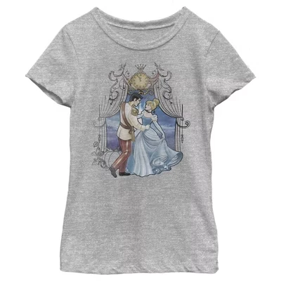 Футболка для девочек Cinderella Dance, меланжевая