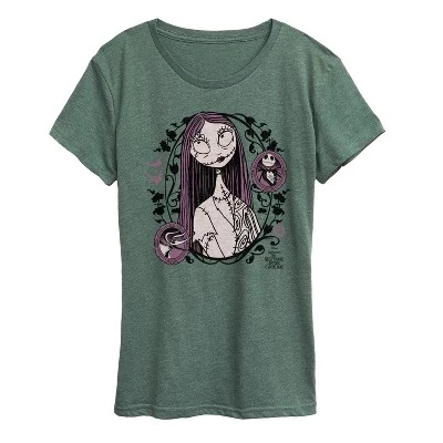 Женская футболка Sally в стиле ар-нуво с коротким рукавом и рисунком heather juniper