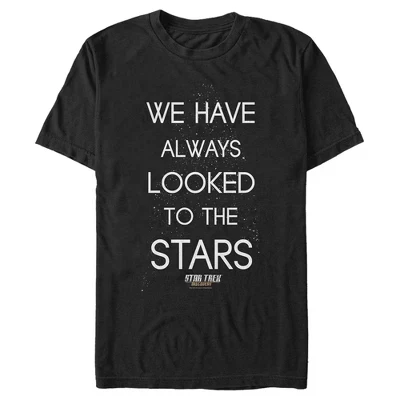 Мужская футболка Discovery We Have Always Looked to the Stars черного цвета