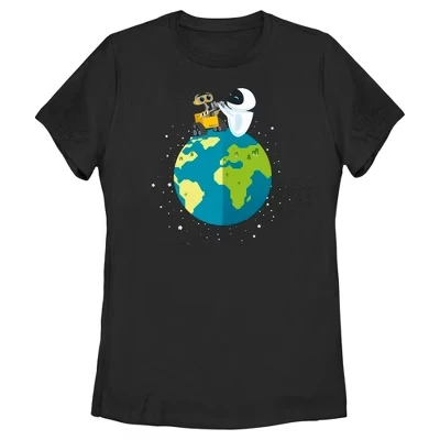 Женская футболка Wall-E Earth Day, черная