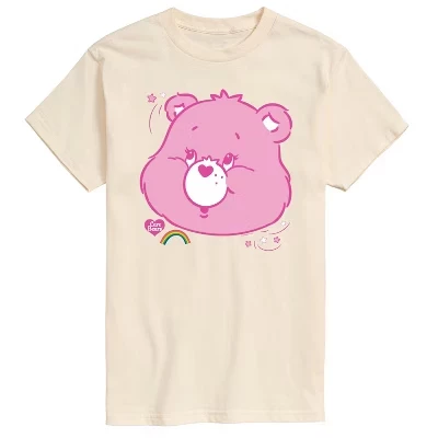 Мужская футболка с коротким рукавом и графическим рисунком Cheer Bear Portrait кремового цвета