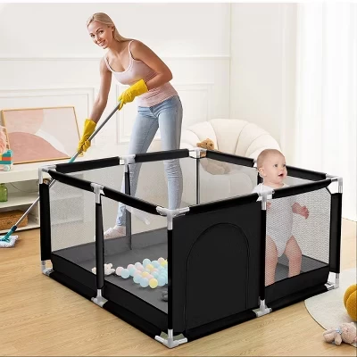 Детский манеж GOTGELIF 127×127 см, черный