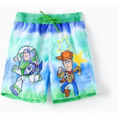 Быстросохнущие плавательные шорты Pixar Kids Compression Liner Swim Trunk бирюзового цвета